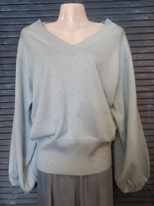 Once Was Getty Cotton/Cashmere Knit Jumper