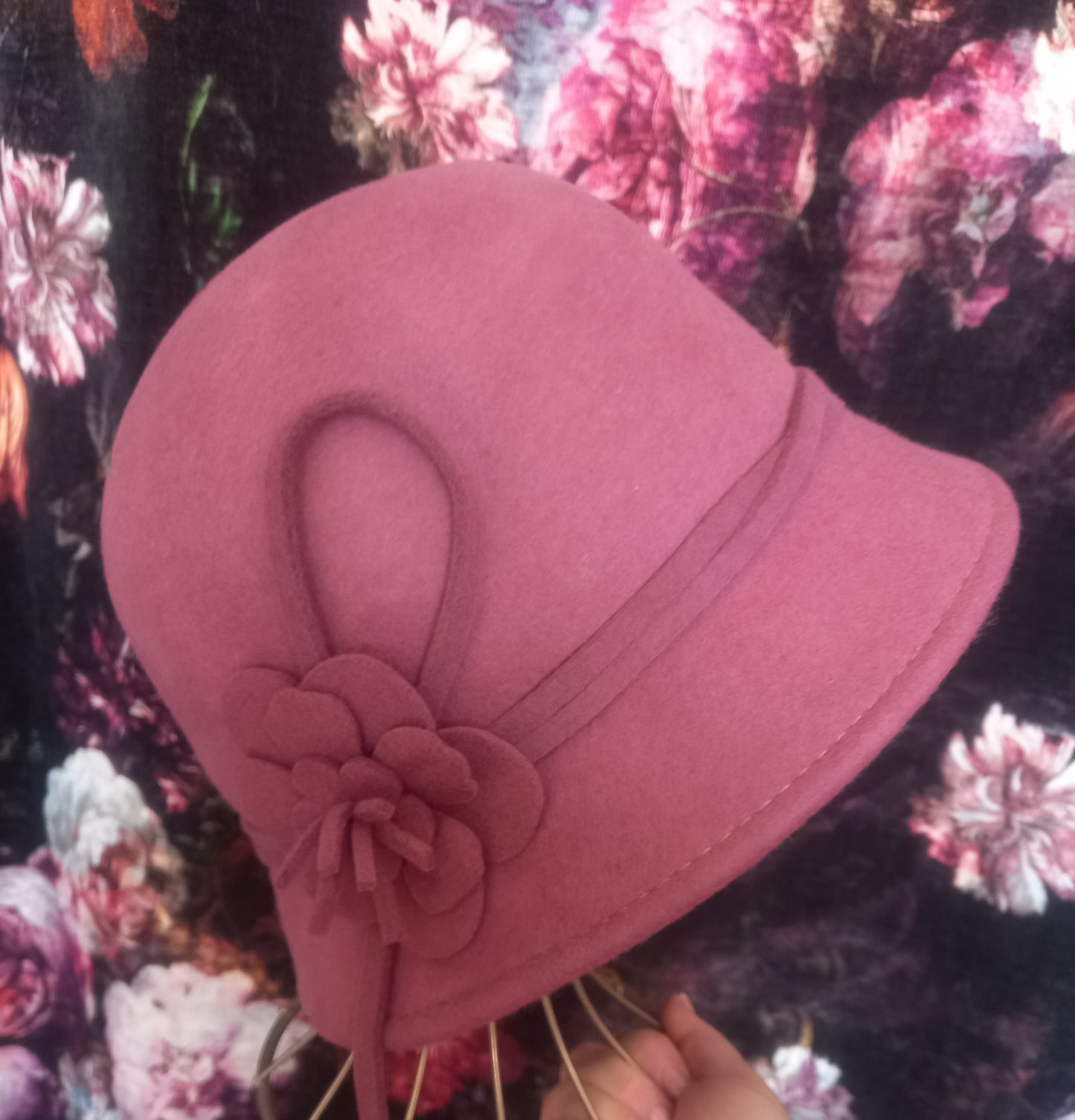 Rose Blush Cloche Hat