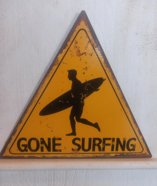 Gone Surfing Sign