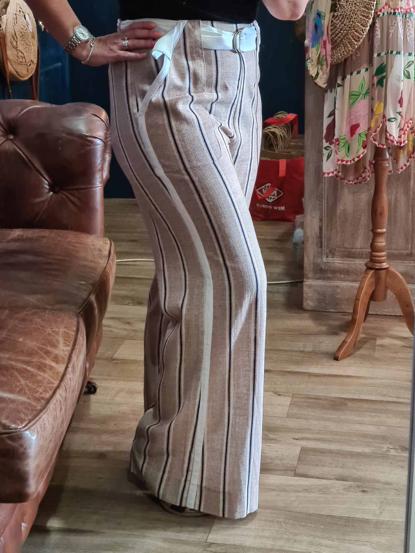 Once/Was Grace Linen Wide Leg Pant